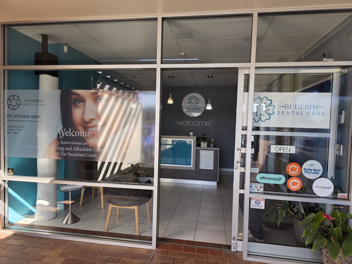 The old Buderim Dental Care shopfront before the rebrand to Sunny Dental Buderim
